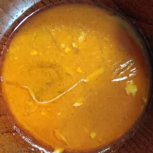 豚バラとじゃが芋のピリ辛スープ/カレー風味